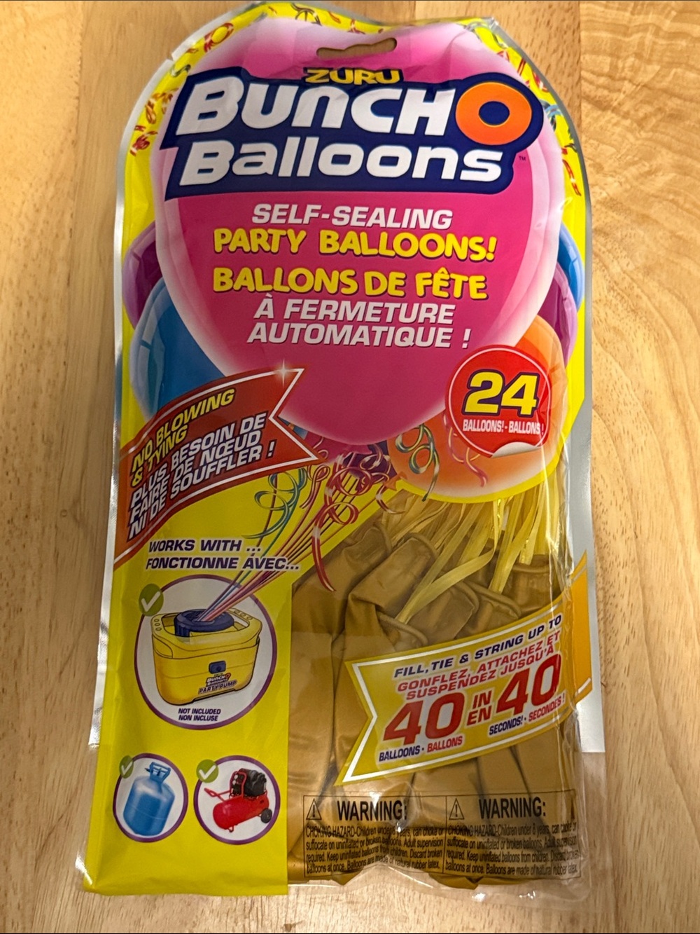 Zuru Bunch O Balloons Self-Sealing Gold Party Balloons - 24 Pack